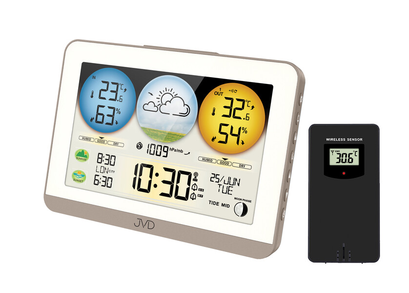 Rádiem řízená meteorologická stanice JVD RB3409 Rádiem řízená meteorologická stanice JVD RB3409