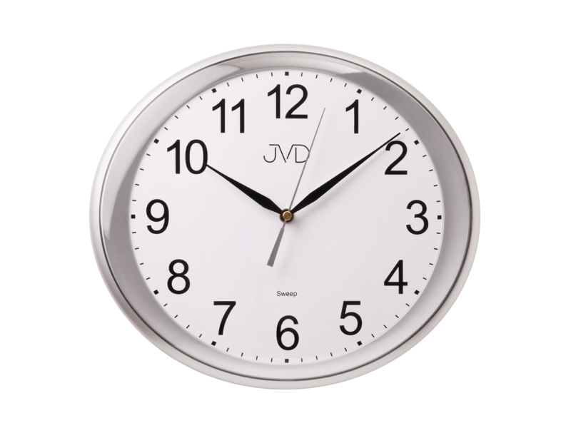 Nástěnné hodiny JVD stříbrné HP664.1