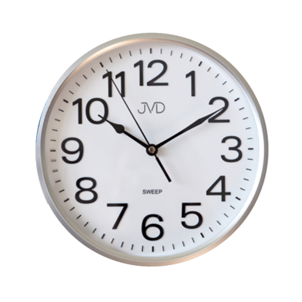 Wall clock JVD silver HP683.1