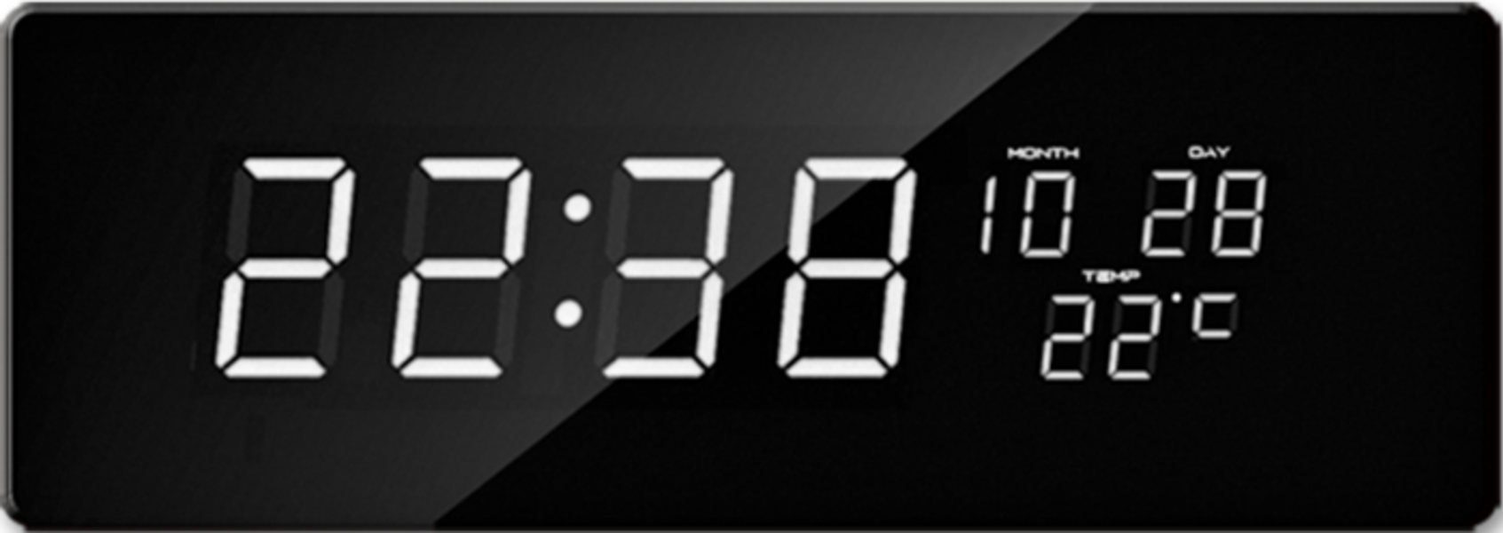 Digitální hodiny JVD bílá čísla DH2.3