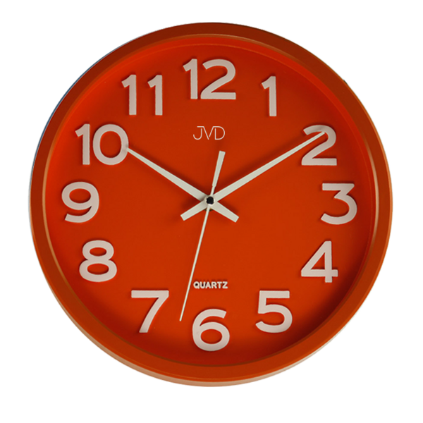 Zegar ścienny JVD czerwony HX2413.5