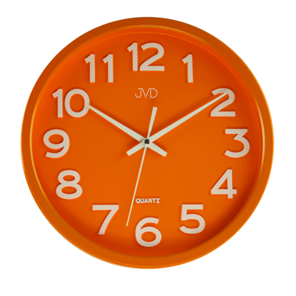 Zegar ścienny JVD pomarańczowy HX2413.6