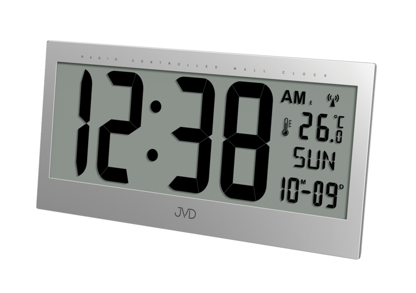 Radio-controlled digital clock with an alarm clock JVD RB9380.2